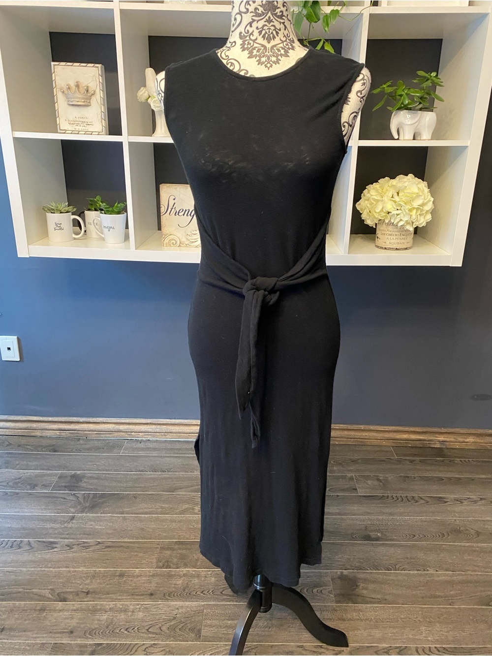 Rails Classic Black Sleeveless Tie-Waist Dress Size XS
